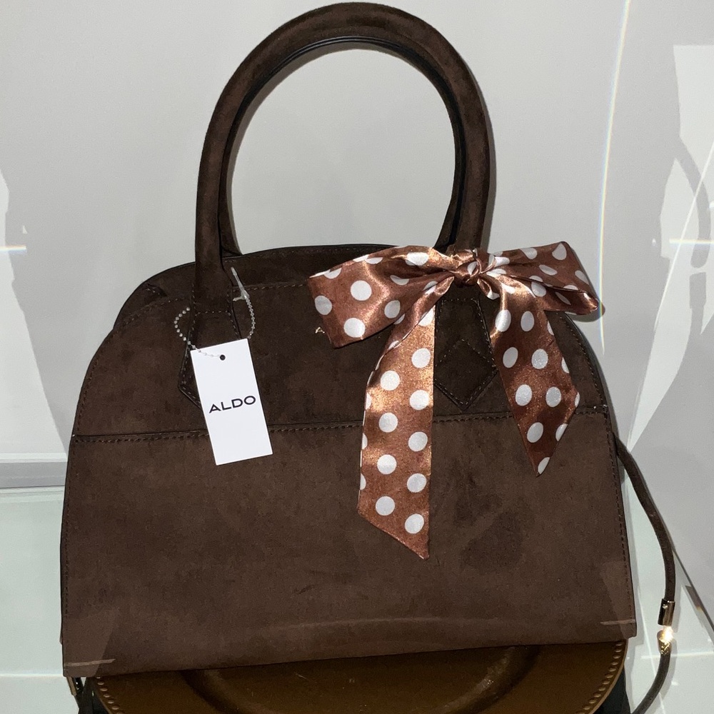 NWT ALDO Suede Satchel